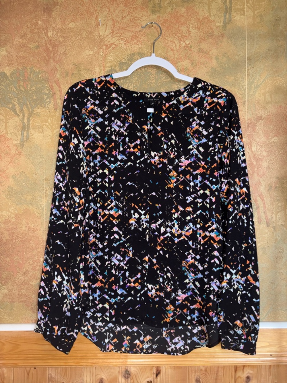 Alice Hope ~ Black Printed Blouse